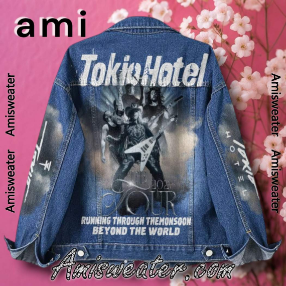 Tokio Hotel The Tour 2025 Beyond The World Hooded Hoodless Or Hooded Denim Jacket HG