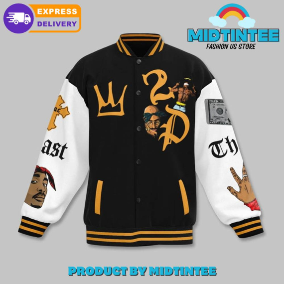 Tupac Shakur Only God Baseball Jacket HG