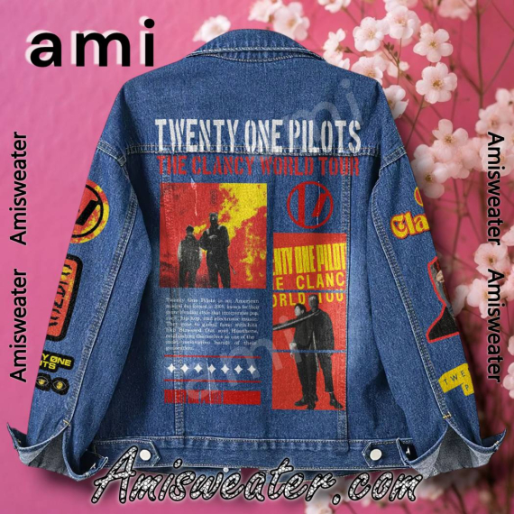 Twenty One Pilots The Clancy World Tour 2025 Hooded Hoodless Or Hooded Denim Jacket HG