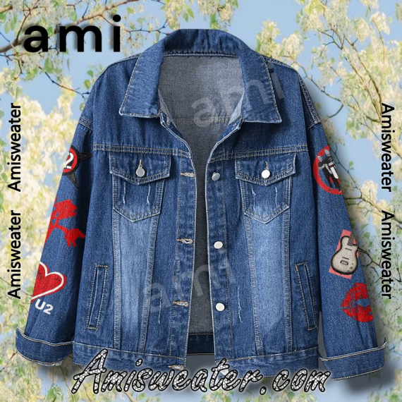 U2 Blessed To Be Called #1 Fan Signatures Hooded Hoodless Or Hooded Denim Jacket HG