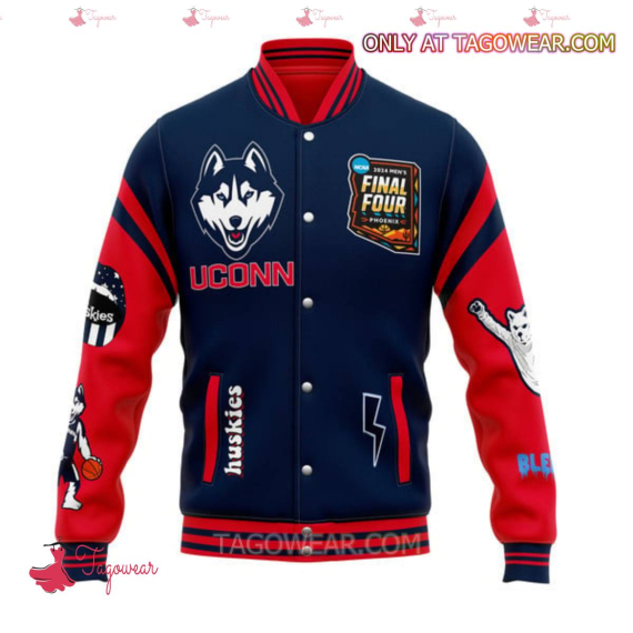 UCN huskies National Champions 2024 March Madness HFN Baseball Jacket