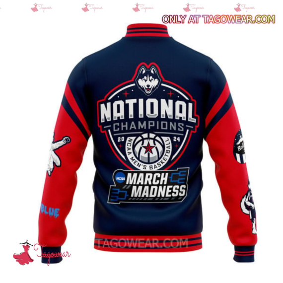 UCN huskies National Champions 2024 March Madness HFN Baseball Jacket