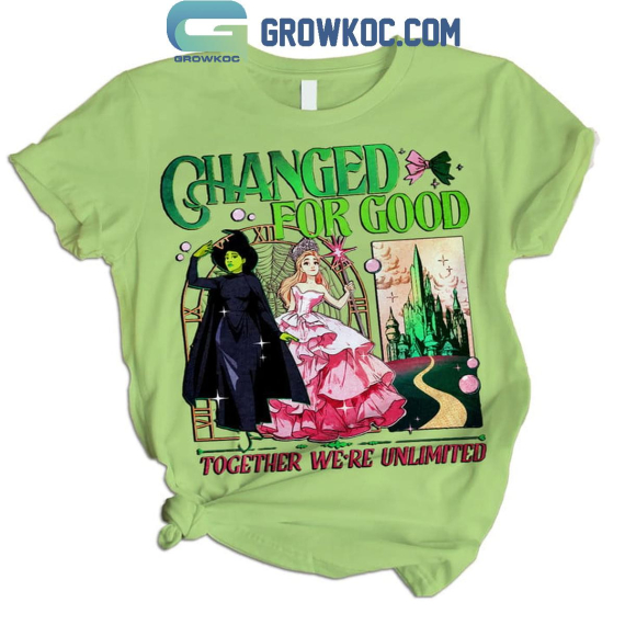 Wicked Changed For Good Together We're Unlimited Green Fleece Pajamas Set Family Pyjamas Sleepwear for Aldult Kid NVA