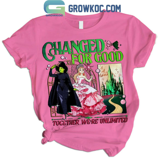 Wicked Changed For Good Together We're Unlimited Pink Fleece Pajamas Set Family Pyjamas Sleepwear for Aldult Kid NVA