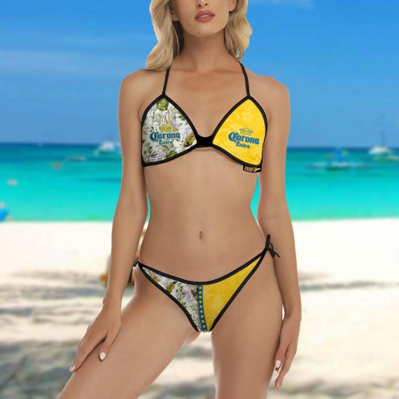 Corona Flower Triangle Beach Bikini HG