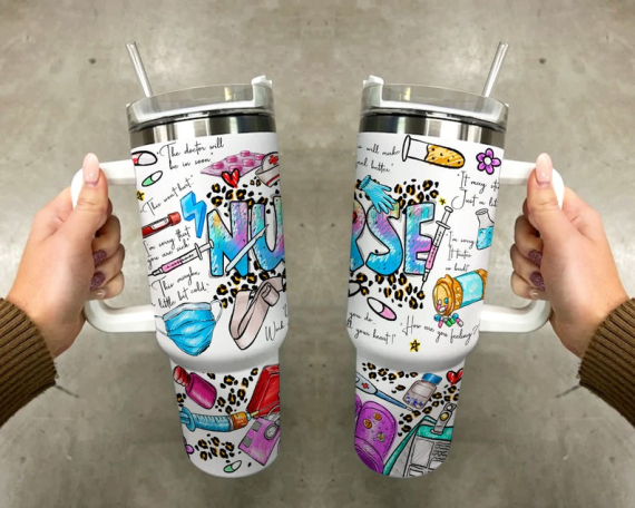 Nurse 40oz Customized 30oz or 40 Oz Tumbler HCA