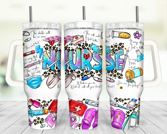 Nurse 40oz Customized 30oz or 40 Oz Tumbler HCA