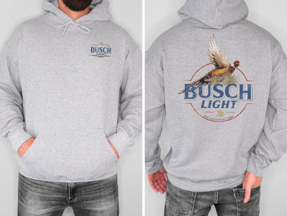 Busch Light Pheasant Hoodie, Busch Light Hunting Shirt, Hunting Shirt, Gifts for Him, Made Shirts, Holiday Gift Ideas HG
