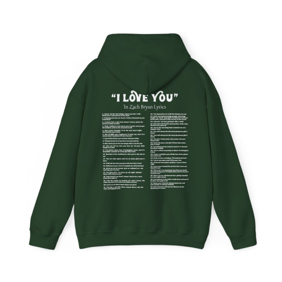 I Love You In Zach Bryan Lyrics Hoodie | Zach Bryan Hoodie | Country Music Shirt HG