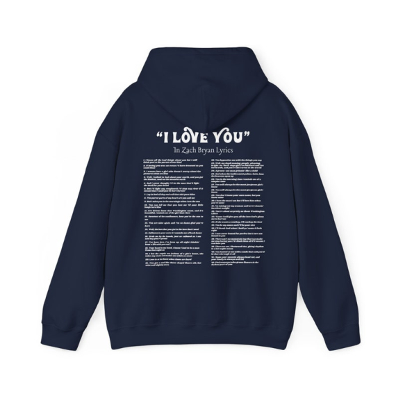 I Love You In Zach Bryan Lyrics Hoodie | Zach Bryan Hoodie | Country Music Shirt HG