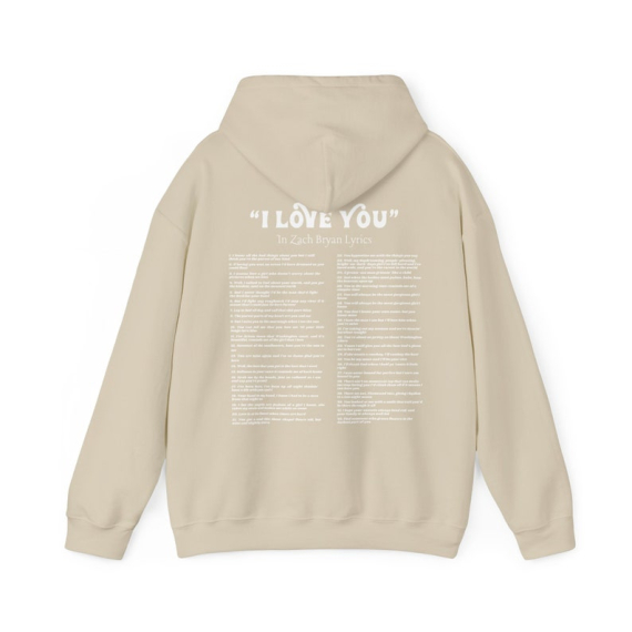 I Love You In Zach Bryan Lyrics Hoodie | Zach Bryan Hoodie | Country Music Shirt HG