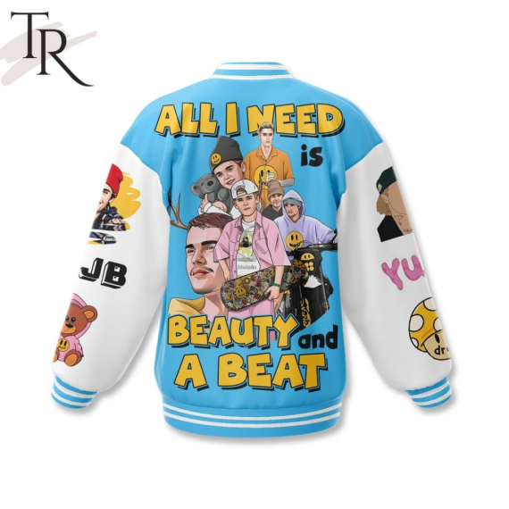 Justin Bieber All I Need Is Beauty And A Beat Baseball Jacket Or Bomber HG