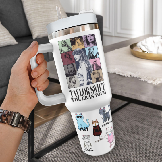 Taylor Swift Music Custom Quencher 30oz or 40oz Stainless Steel Tumbler HG With Handle