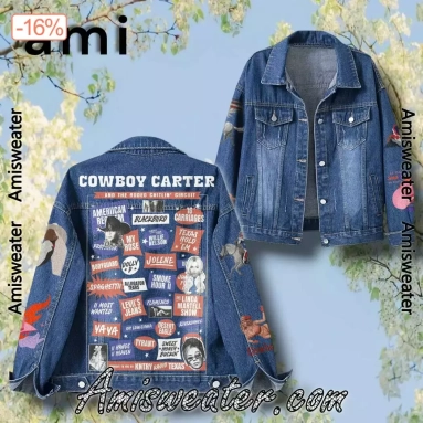 Beyonce Cowboy Carter And The Rodeo Chitlin’ Circuit Hooded Hoodless Or Hooded Denim Jacket HG