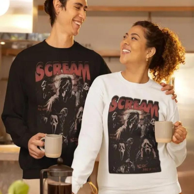 Scream Vintage 90s Graphic T-Shirt  Ghostface Horror Movies Sweatshirt  Ghost Face Classic Retro Tees Gift LN
