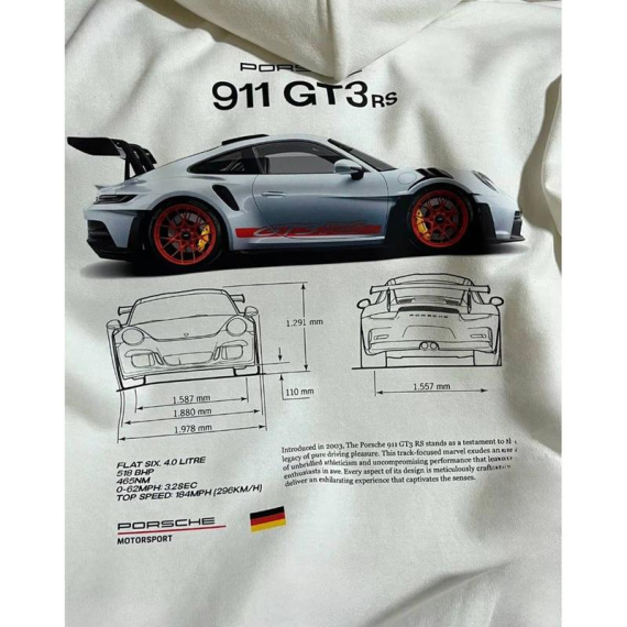 Porsche 911 Gt3 Rs Aesthetic 2-sided Shirt Gift for Cars Lover Porsche Shirt Unisex Crewneck Tshirt Hoodie Sweatshirt HFN