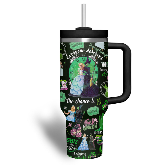Wicked Music Custom Stanley Quencher  30oz or 40oz Stainless Steel Tumbler With Handle HG Stainless Steel Tumbler