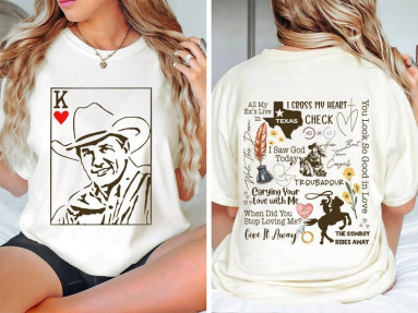 George Strait 2-sided Shirt, Country Music Gift For fan Unisex Crewneck Tshirt Hoodie Sweatshirt HFN