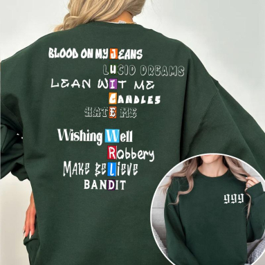 Juicee W.R.L.D 999 2-sided Shirt, Gift for Music Fan Unisex Crewneck Tshirt Hoodie Sweatshirt HFN