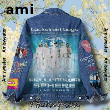 Backstreet Boys Into The Millennium Las Vegas  Hooded Hoodless Or Hooded Denim Jacket HG