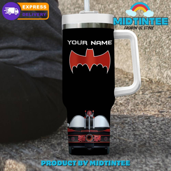 Batman Gotham City Personalized  Custom Quencher 30oz or 40oz Stainless Steel Tumbler With Handle HG