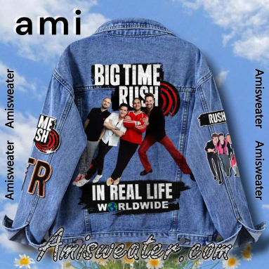 Big Time Rush In Real Life Worldwide  Hooded Hoodless Or Hooded Denim Jacket HG