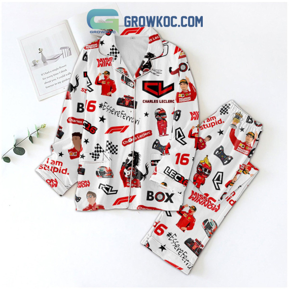 Charles Leclerc Essere Ferrari Pajamas Set NVA