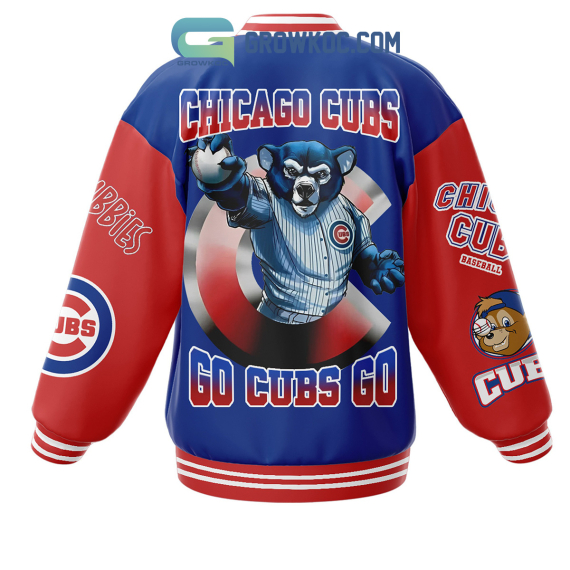 Chicago Cubs Go Cubs Go Fan Baseball Jacket NVA Varsity Jacket Unisex Jacket