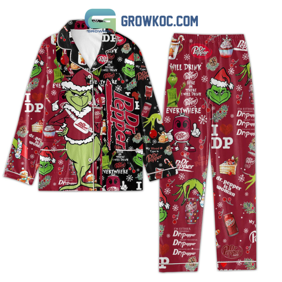 Dr Pepper I Will Drink Every Where Pyjama Pajamas Set NVA