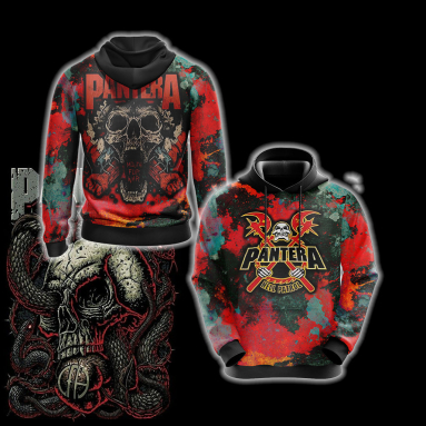 Pantera Unisex 3D Printed T-shirt Hoodie Zipper Hoodie, Aldult Kid Gift Shirt NVA