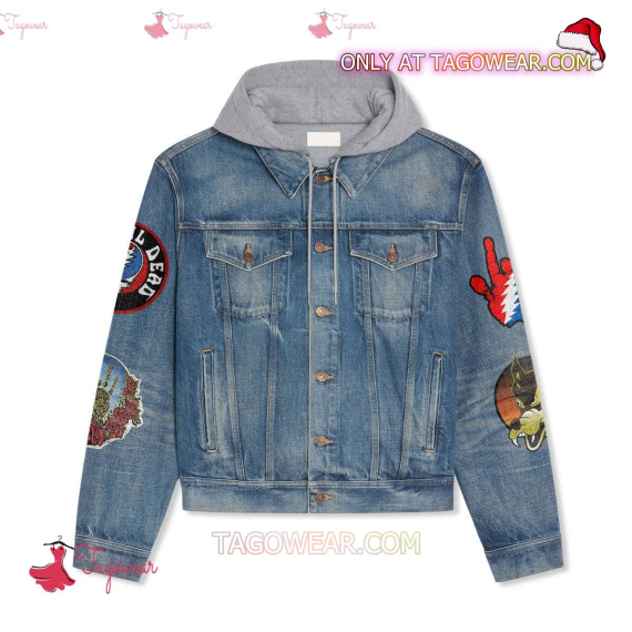 Jerry Garcia Let There Be Songs To Fill The Air Jean Hooded Hoodless Or Hooded Denim Jacket HG