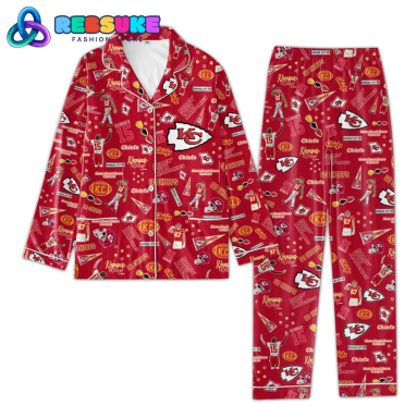 Kansas City Chiefs Rollin With Mahomies Pyjama Pajamas Set NVA