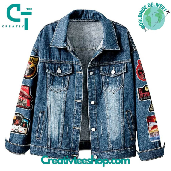 Led Zeppelin 57th Anniversary “Thank You For Memories”  Hoodless Or Hooded Denim Jacket HG