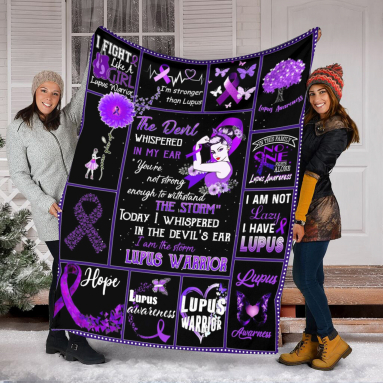 Lupus Warrior Quilt Blanket HG  Special Birthday Gift