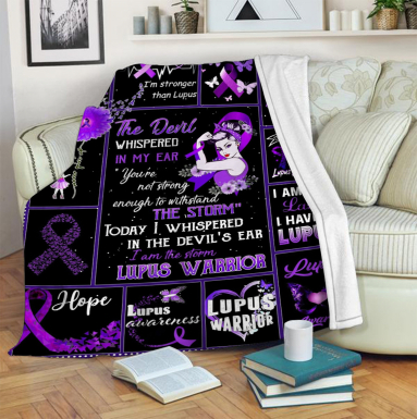 Lupus Warrior Quilt Blanket HG  Special Birthday Gift