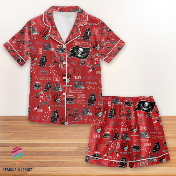 Tampa Bay Buccaneers Football Pyjama Pajamas Set NVA