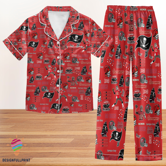 Tampa Bay Buccaneers Football Pyjama Pajamas Set NVA