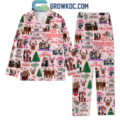 One Direction Merry Christmas 2024 Polyester Pajamas Set Pyjamas Sleepwear for Aldult Kid NVA