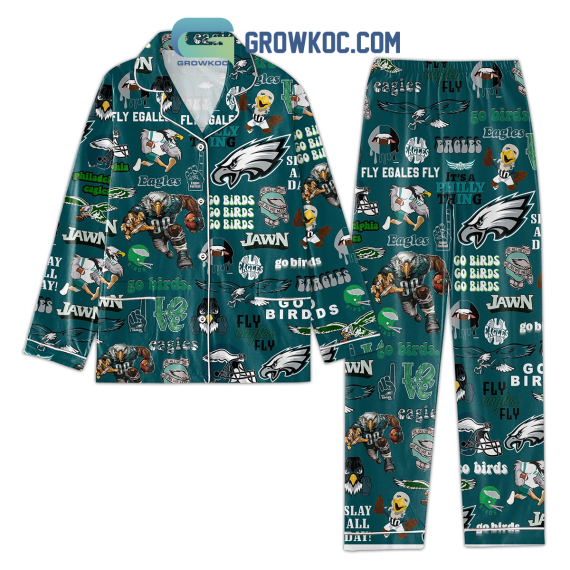 Philadelphia It's A Philly Thing Love Eagles Pyjama Pajamas Set NVA