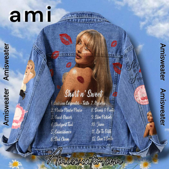 Sabrina Carpenter Short N Sweet Tracklist  Hooded Hoodless Or Hooded Denim Jacket HG