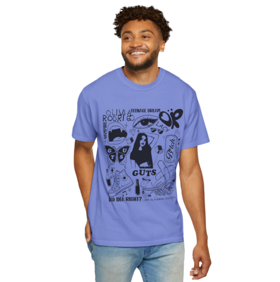 Olivia Rodrigo Guts World Tour 2024 Album Gildan Or Comfort Colorts T-shirt Hoodie Or Sweatshirt HG
