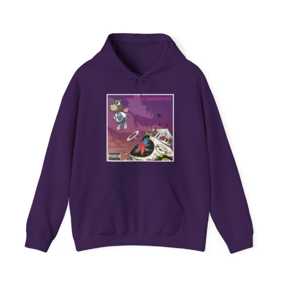 K@nye West Ye Graduation The College Dropout Late Registration Bear 2-sided Hoodie HFN