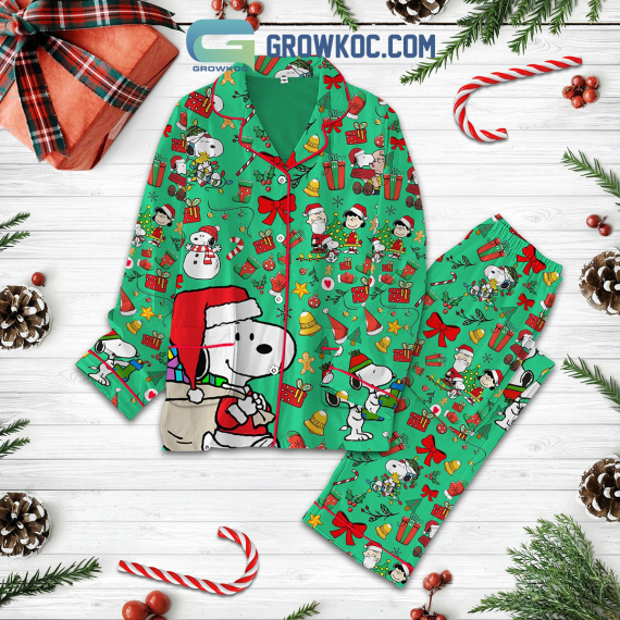 Snopi Peanuts Merry Christmas Family Matching Pajamas Set Christmas Gifts HG