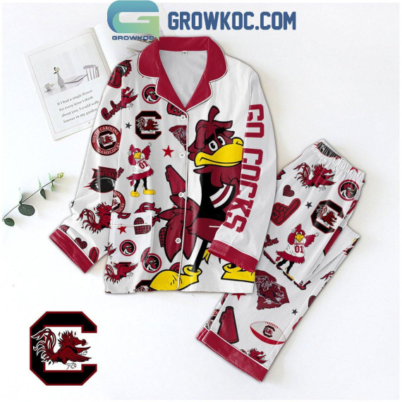 SC Gamecocks 2024 Go Cocks Comfortable Pyjama Pajamas Set NVA