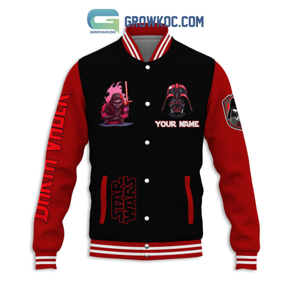 Star Wars Darth Vader Personalized Baseball Jacket Bomber Jacket NVA Varsity Jacket For Aldult Kid