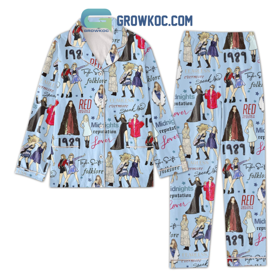 Taylor Swift All Hit Album Eras Tour Pyjama Pajamas Set NVA