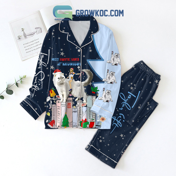 TS Swiftie Meet Swiftie Santa At Midnight Pajamas Set NVA