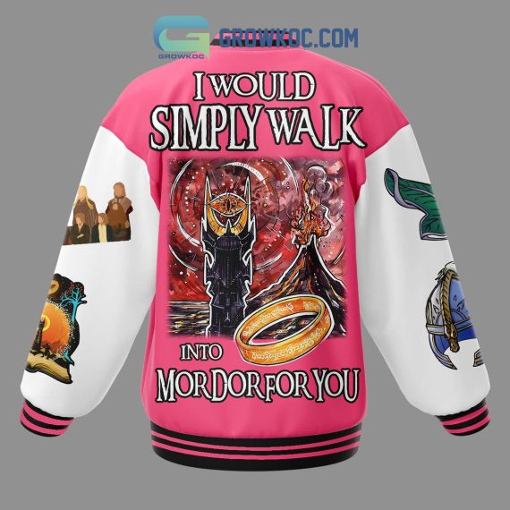 The Lord Of The Rings Walk Into Mordor Baseball Jacket Bomber Jacket NVA Varsity Jacket For Aldult Kid