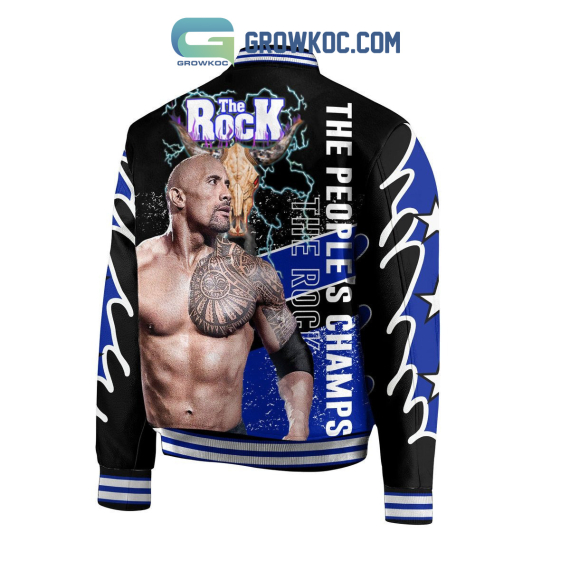 The Rock The People's Champions Baseball Jacket Bomber Jacket NVA Varsity Jacket For Aldult Kid