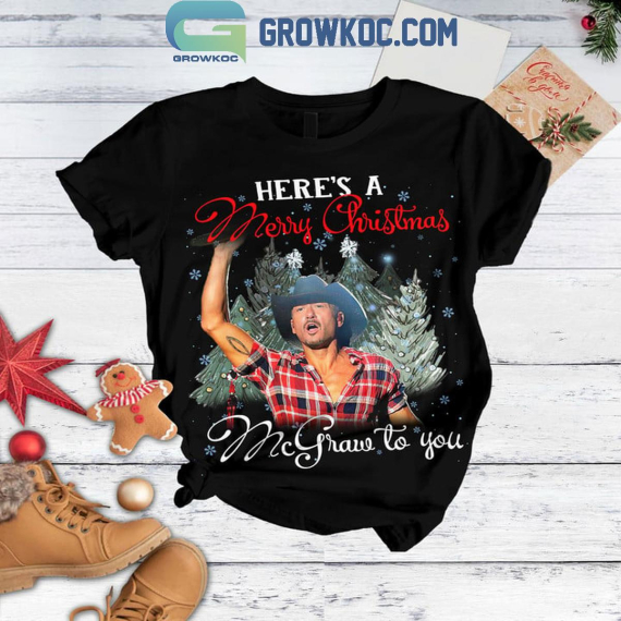 Tim McGraw Here's A Merry Christmas McGraw To You Fleece Pajamas Set Pyjamas Sleepwear for Aldult Kid NVA